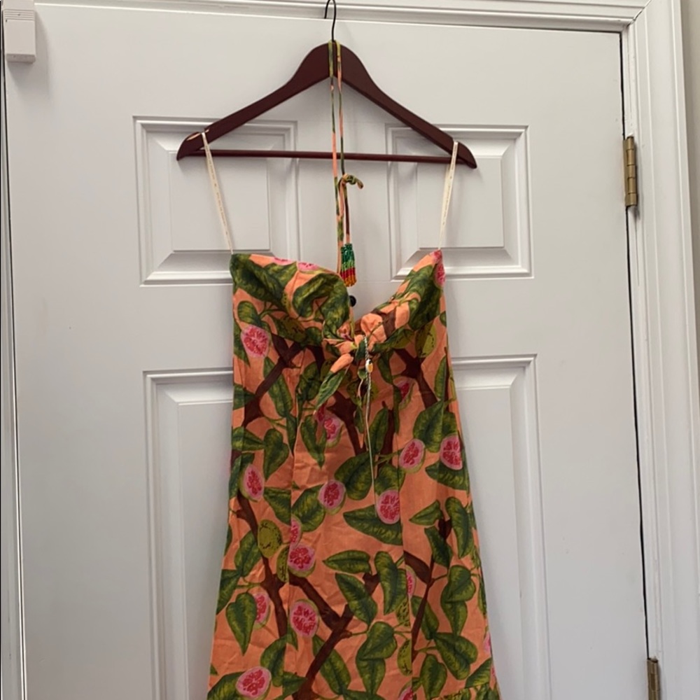 Anthropologie Farm Rio Guava Women's Midi Dress S - Picture 3 of 7